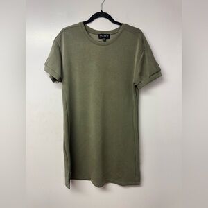 Anthem The Label Olive T-shirt Dress Medium Casual Short Sleeve Stretch Soft